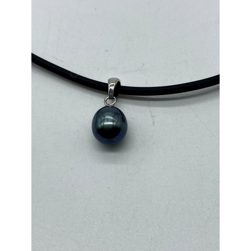 SALE SPLENDID PEARLS Rhodium Plated Silver 7-8mm Freshwater Pearl Choker Necklac